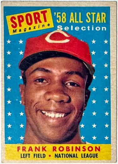 Frank Robinson 1958 Topps All Star Card #484 (Cincinnati Redlegs/HOF)-Powers Sports Memorabilia