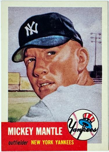 Mickey Mantle 1991 Topps Archives 1953 Reprint Card #82- (New York Yankees/HOF)-Powers Sports Memorabilia