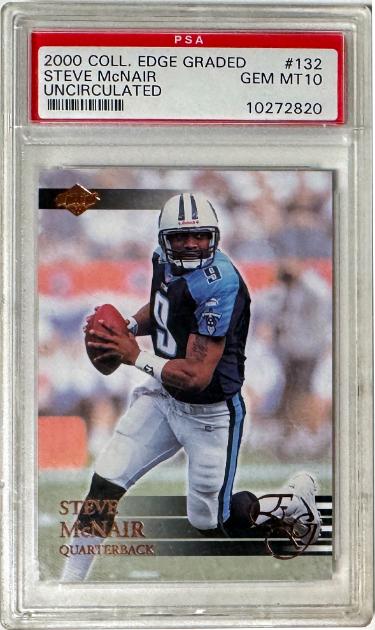 Steve McNair 2000 Collector's Edge Uncirculated #132 /5000- PSA Graded 10 Gem Mint (Tennessee Titans)-Powers Sports Memorabilia