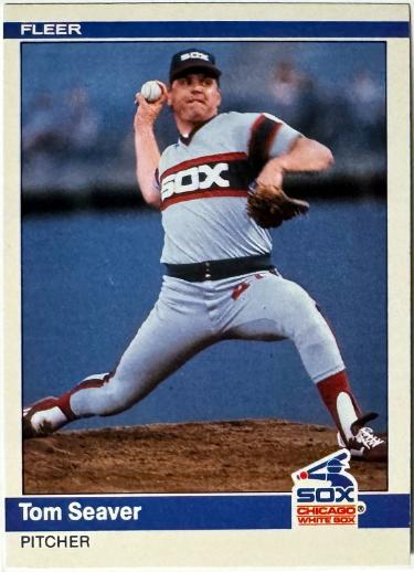 Tom Seaver 1984 Fleer Update Card #U-106 (Chicago White Sox/HOF)-Powers Sports Memorabilia
