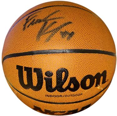 Frank Kaminsky Autographed NCAA Wilson I/O Basketball imperfect- Schwartz Sports Hologram (Wisconsin Badgers)-Powers Sports Memorabilia