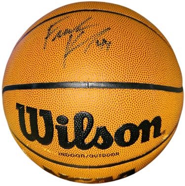 Frank Kaminsky Autographed NCAA Wilson I/O Basketball imperfect- Schwartz Sports Hologram (Wisconsin Badgers) - CTBL_046283-Powers Sports Memorabilia