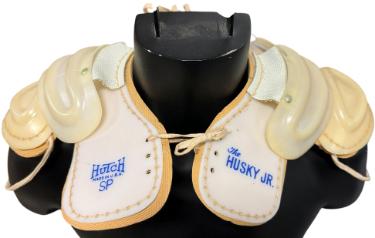 1950-1960's Era Vintage Youth Hutch SP Football Shoulder Pads - HUSKY JR Model-Powers Sports Memorabilia