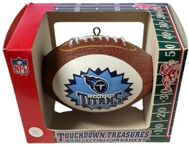 Tennessee Titans Football Touchdown Treasures Christmas Tree Ornament - NIB-Powers Sports Memorabilia