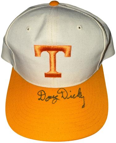 Doug Dickey Autographed Tennessee Volunteers NCAA New Era Used Snapback Cap- COA-Powers Sports Memorabilia