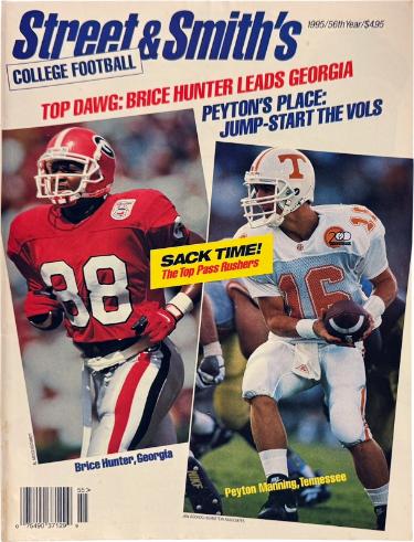 1995 Street & Smith's College Football Full Magazine/Peyton Manning Tennessee Volunteers-Powers Sports Memorabilia