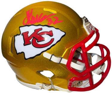 Marcus Allen Autographed Kansas City Chiefs Flash Speed Alternate Mini Helmet- Beckett Witnessed (HOF)-Powers Sports Memorabilia