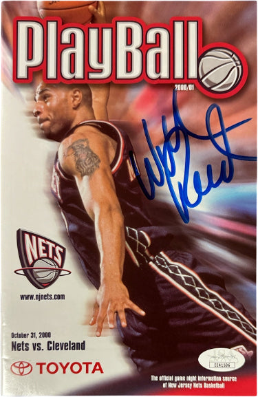 Willis Reed Autographed 2000-01 New Jersey Nets Playball Program vs Cleveland 10/31/00- JSA #EE41596-Powers Sports Memorabilia