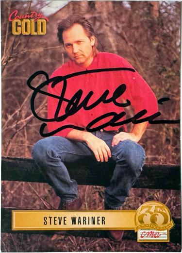 Steve Wariner Autographed 1993 Sterling Country Gold CMA On Card Auto #60- COA -MUSIC-Powers Sports Memorabilia