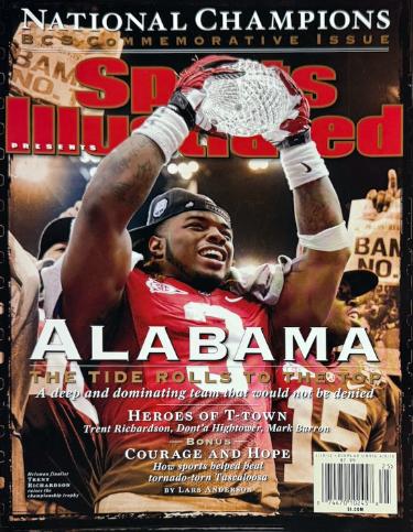 2012 Sports Illustrated Alabama Crimson Tide BCS National Champions Commemorative Full Magazine/Trent Richardson- imperfect-Powers Sports Memorabilia