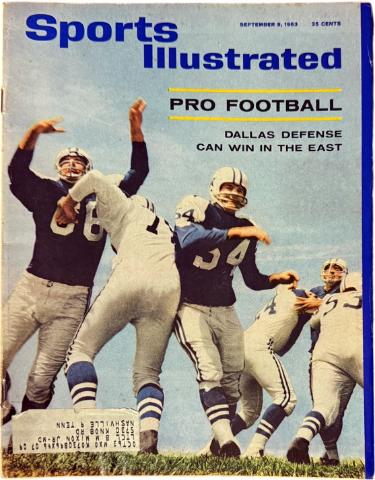 Sports Illustrated Full Magazine 9/9/1963 Dallas Cowboys Defense NFL Football-Powers Sports Memorabilia