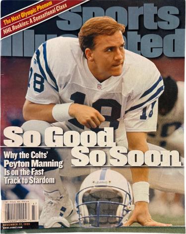 Sports Illustrated Full Magazine 11/22/1999- Peyton Manning- Indianapolis Colts 1st NFL Cover-Powers Sports Memorabilia
