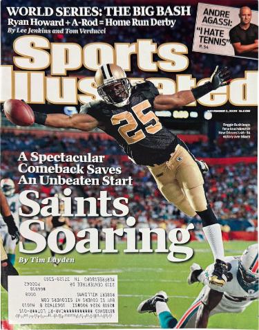 Sports Illustrated Full Magazine 1/2/2009- Reggie Bush- Saints Soaring-Powers Sports Memorabilia