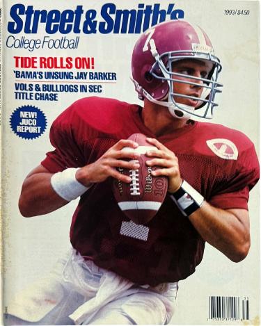 1993 Street & Smith's College Football Full Magazine/Jay Barker/Alabama Crimson Tide-Powers Sports Memorabilia