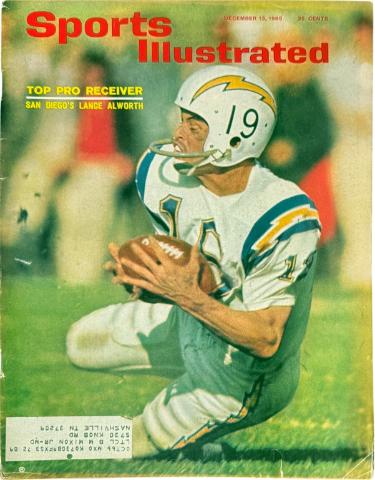 Sports Illustrated Full Magazine 12/13/1965- Lance Alworth/San Diego Chargers-Powers Sports Memorabilia