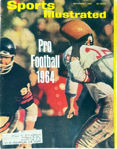 Sports Illustrated Full Magazine 9/7/1964-Pro Football 1964 Preview (with label)-Powers Sports Memorabilia