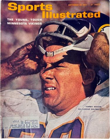 Sports Illustrated Full Magazine 9/28/1964- Tommy Mason/Minnesota Vikings Label-Powers Sports Memorabilia