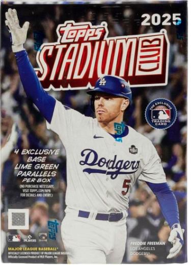 2025 Topps Stadium Club MLB Blaster Box- 8PK/5CPP/40CPB- New/Factory Sealed-Powers Sports Memorabilia