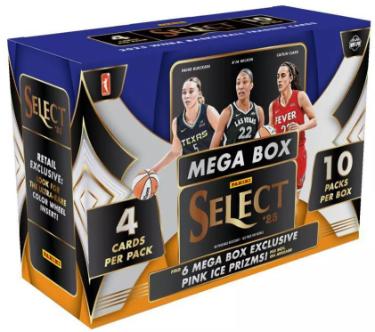 2025 Select WNBA Basketball Mega Box- 10PK/4CPP/40CPB- New/Factory Sealed-Powers Sports Memorabilia