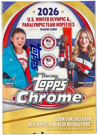 2026 Topps USA Winter Olympic & Paralympic Team Blaster Box- 7PK/4CPP/28 CPB-NEW-Powers Sports Memorabilia