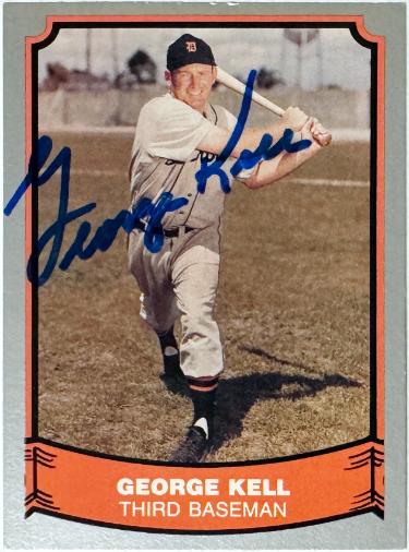 George Kell Autographed 1988 Pacific Baseball Legends On Card Auto #69 - COA (Detroit Tigers)-Powers Sports Memorabilia