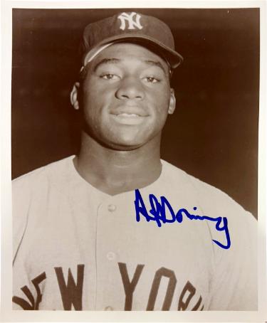 Al Downing Autographed New York Yankees 8x10 Photo imperfect- Stacks of Plaques COA-Powers Sports Memorabilia
