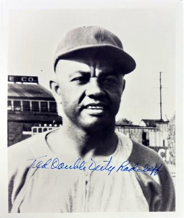 Ted Double Duty Radcliffe Autographed Homestead Grays Negro League 8x10 Photo imperfect- COA-Powers Sports Memorabilia