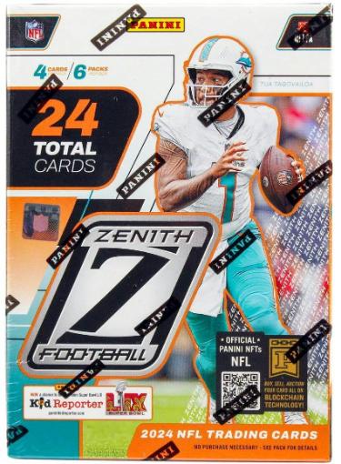 2024 Panini Zenith NFL Football Blaster Box-6PK/4CPP/24CPB - New/Factory Sealed-Powers Sports Memorabilia