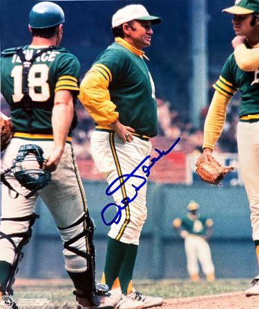 Alvin Dark Autographed Oakland A's MLB 8x10 Photo imperfect- Stacks of Plaques COA-Powers Sports Memorabilia