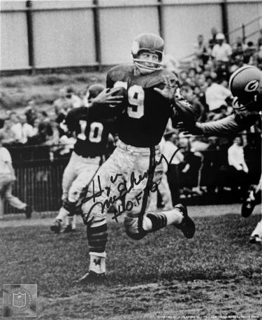Hugh McElhenny Autographed Minnesota Vikings NFL 8x10 Photo w/ HOF 70 imperfect- COA-Powers Sports Memorabilia