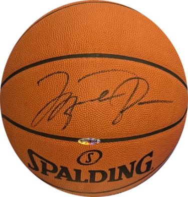 Michael Jordan Autographed Spalding Official Leather NBA Game Basketball- Goat Authentics Full Letter of Authenticity/Upper Deck Holo-Powers Sports Memorabilia