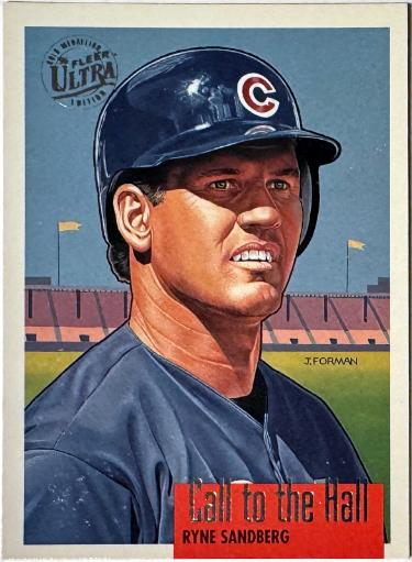 Ryne Sandberg 1996 Fleer Ultra Call to the Hall Gold Medallion Card #8 (Chicago Cubs/HOF) - CTBL_046495-Powers Sports Memorabilia