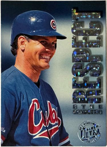 Ryne Sandberg 1996 Fleer Ultra Respect Gold Medallion Card #8 (Chicago Cubs/HOF)-Powers Sports Memorabilia