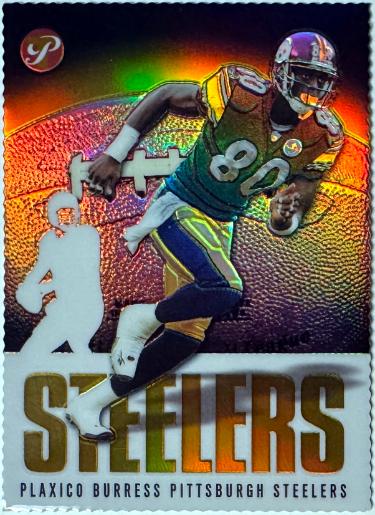 Plaxico Burress 2003 Topps Pristine Gold Die Cut Refractor Card #8 /150 (Pittsburgh Steelers)-Powers Sports Memorabilia