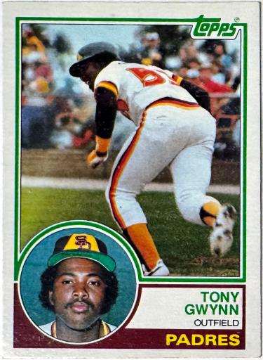 Tony Gwynn 1983 Topps Rookie Card (RC) #482 (San Diego Padres/HOF)-Powers Sports Memorabilia