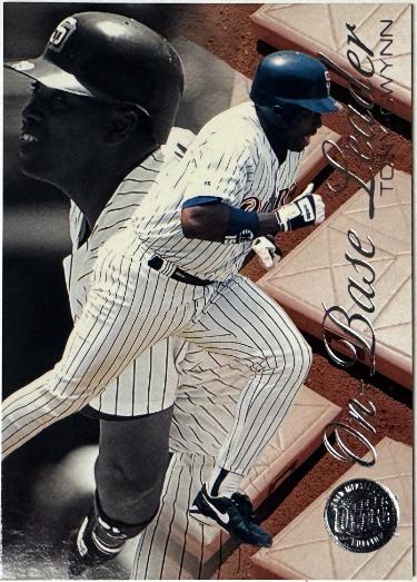 Tony Gwynn 1996 Fleer Ultra On-Base Leaders Gold Medallion Card #3 (San Diego Padres/HOF) - CTBL_046508-Powers Sports Memorabilia
