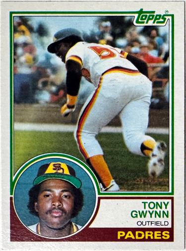 Tony Gwynn 1983 Topps Rookie Card (RC) #482 (San Diego Padres/HOF) - CTBL_046512-Powers Sports Memorabilia