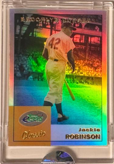 2002 eTopps Classic Jackie Robinson Refractor #ETC16 MLB Card Factory Sealed - Brooklyn Dodgers/HOF-Powers Sports Memorabilia