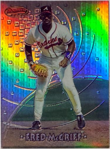 Fred McGriff 1996 Bowman's Best Refractor Card #94 (Atlanta Braves/HOF)-Powers Sports Memorabilia