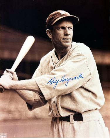 Ray Hayworth Autographed Detroit Tigers MLB 8x10 Photo minor dings- COA (1935 WS Champ)-Powers Sports Memorabilia