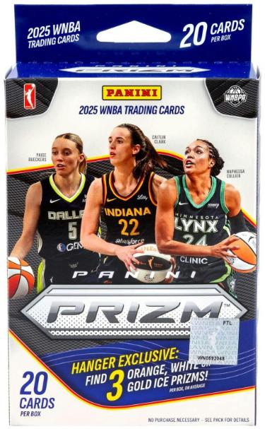 2025 Panini Prizm WNBA Basketball Hanger Box- 20 Cards- New/Factory Sealed-Powers Sports Memorabilia