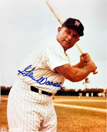 Gene Woodling Autographed Washington Senators MLB Licensed 8x10 Photo imperfect- COA-Powers Sports Memorabilia