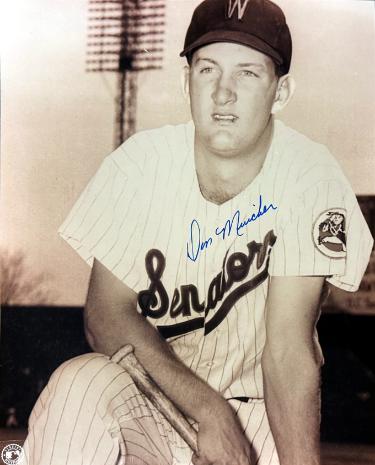 Don Mincher Autographed Washington Senators MLB 8x10 Photo imperfect- COA/Ticket-Powers Sports Memorabilia