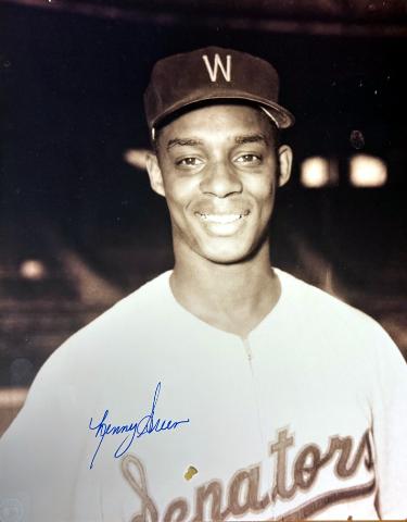 Lenny Green Autographed Washington Senators MLB 8x10 Photo imperfect- COA/Ticket-Powers Sports Memorabilia