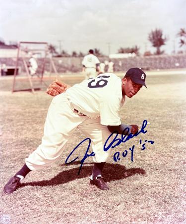 Joe Black Autographed Brooklyn Dodgers MLB 8x10 Photo imperfect ROY '52- COA (3X AS)-Powers Sports Memorabilia