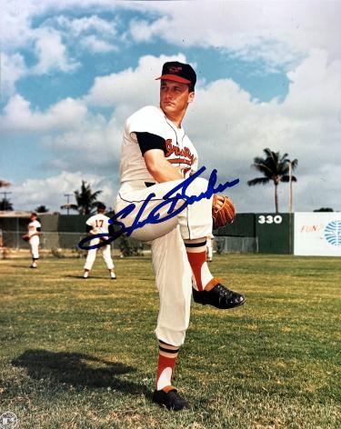 Steve Barber Autographed Baltimore Orioles MLB 8x10 Photo imperfect- COA- (1967 No Hitter)-Powers Sports Memorabilia