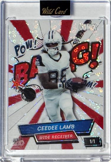 CeeDee Lamb 2026 Wild Card Comix America 250 BANG! Card 1/1 #ACWH-CL-Powers Sports Memorabilia