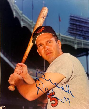 Brooks Robinson Autographed Baltimore Orioles MLB 8x10 Photo imperfect- COA- HOF/16GG - CTBL_046605-Powers Sports Memorabilia
