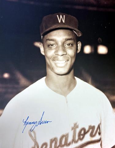 Lenny Green Autographed Washington Senators MLB 8x10 Photo imperfect- COA/Ticket - CTBL_046617-Powers Sports Memorabilia