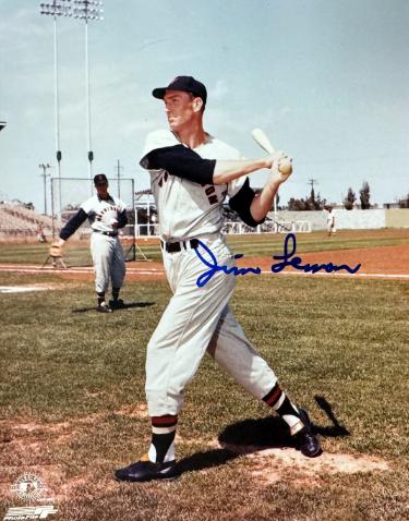 Jim Lemon Autographed Washington Senators MLB Licensed 8x10 Photo imperfect- COA - CTBL_046625-Powers Sports Memorabilia